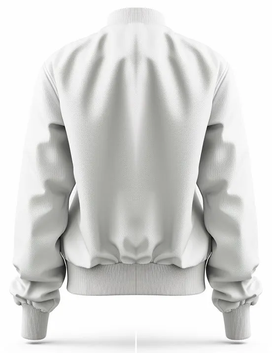 Women Greyish White Cotton Bomber Jacket