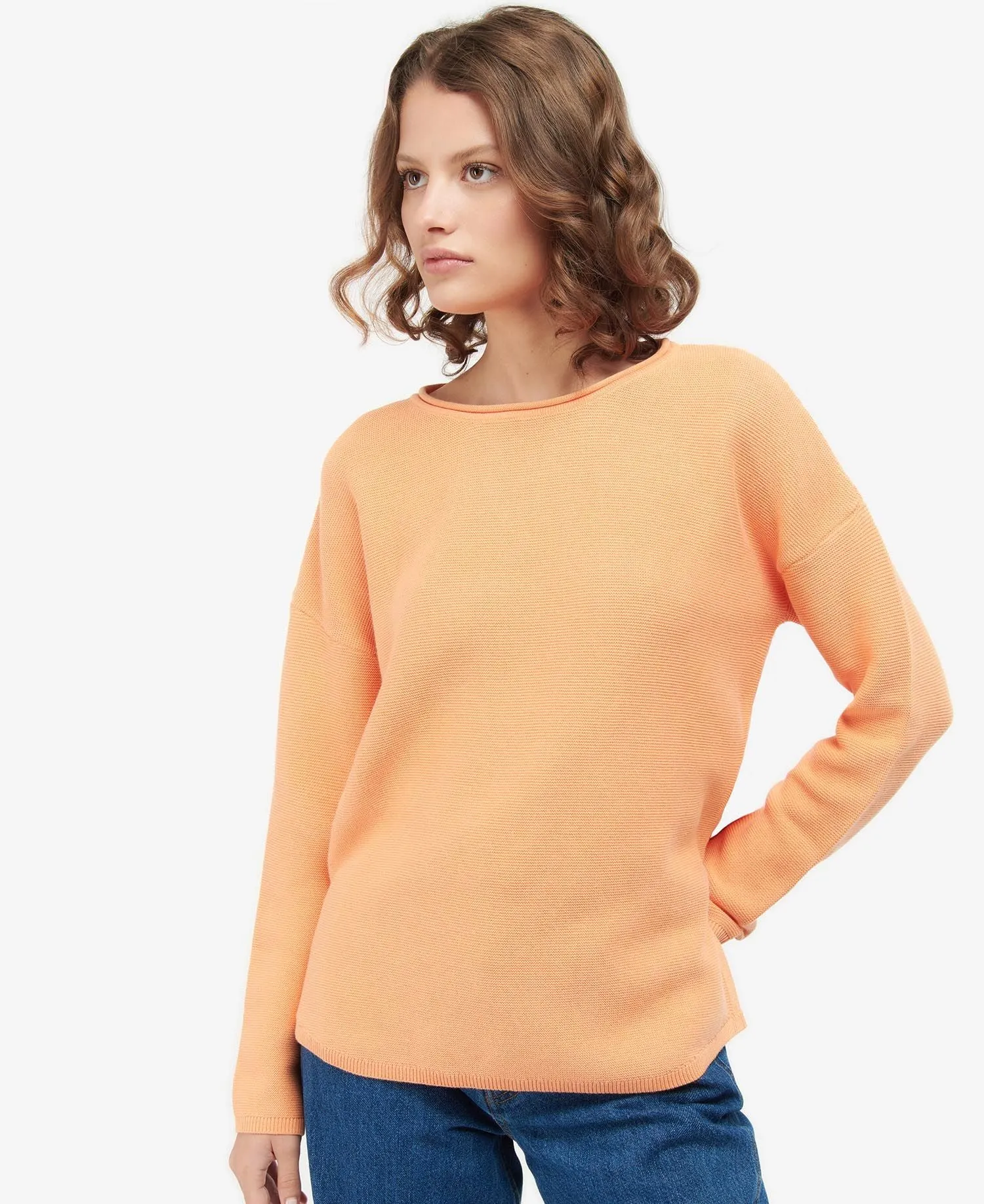 Women's Mariner Knitted Jumper - Papaya