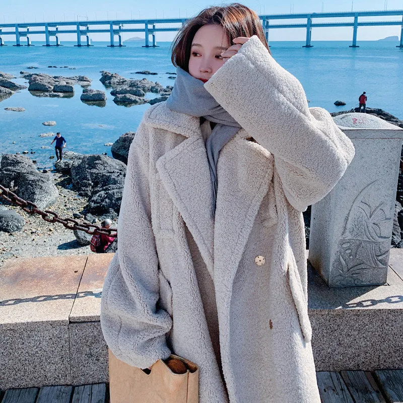 Women's Teddy Suit Padded Lamb Wool Coat