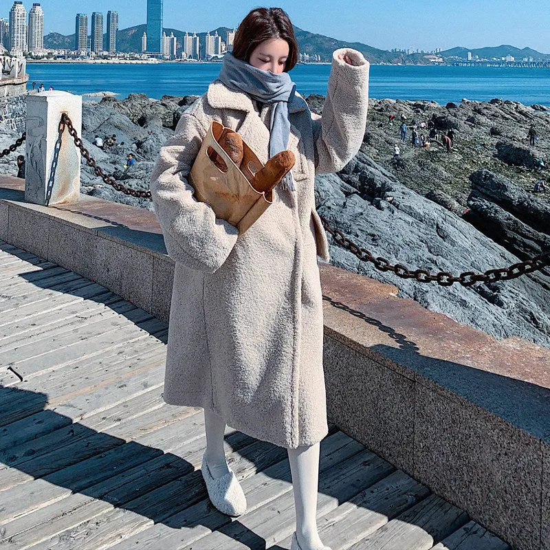 Women's Teddy Suit Padded Lamb Wool Coat