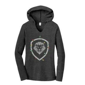 Women's Valuetainment Black Frost Christmas Long Sleeve Hoodie