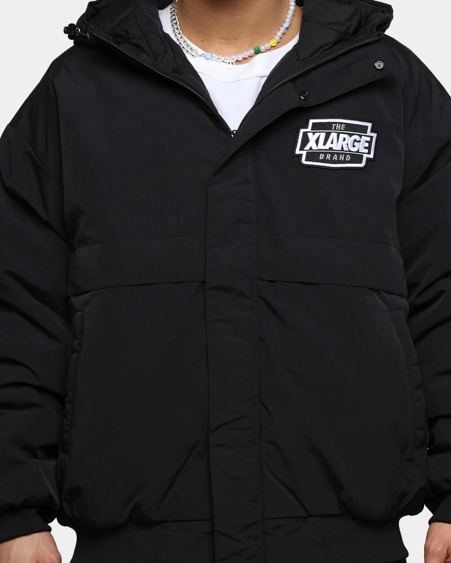 X-Large Nylon Puffer Jacket Black