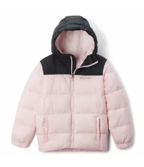 YOUTH UNISEX PUFFECT HOODED JACKET - SATIN PINK, BLACK (AGES 10 - 16)