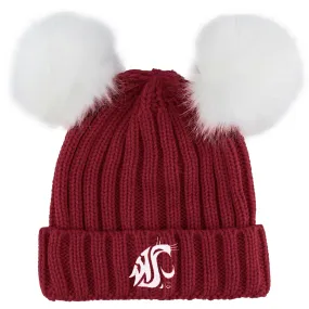 ZooZatZ INFANT/TODDLER Washington State University 2 Pom Crimson Beanie