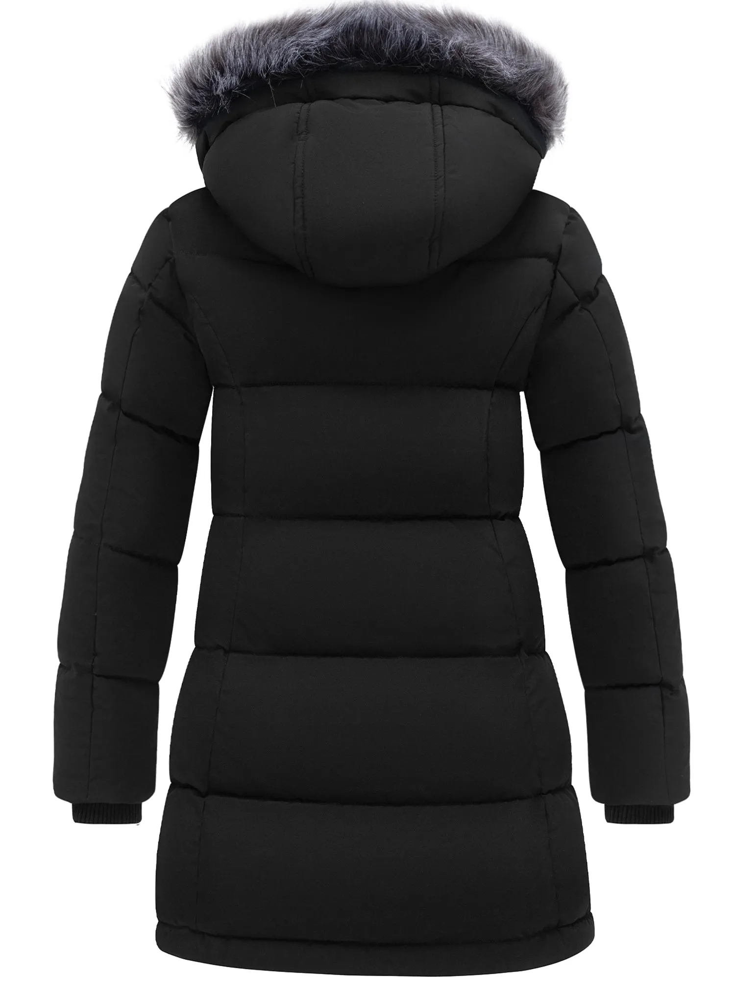 ZSHOW Girls' Winter Coat Warm Winter Parka Jacket Removable Hooded Insulated Puffer Jacket